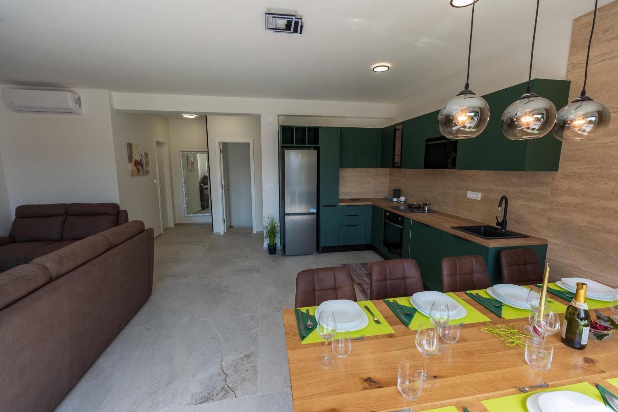 Three-Bedroom Premium Holiday Home Atmosfera With Private Pool&Sauna Vodice Ngoại thất bức ảnh